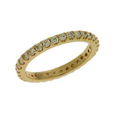14 KT Rounds Shape Eternity Diamond Band