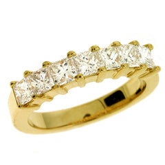 14 KT Princess Shape Princess Diamond Band Shared