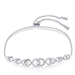 14 KT Rounds Shape White Gold Diamond Bracelet