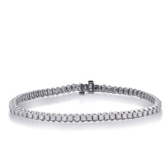14 KT Rounds Shape White Gold Diamond Tennis Bracelet