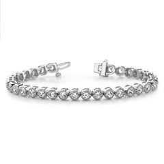 14 KT Rounds Shape Diamond Millgrain Bracelet