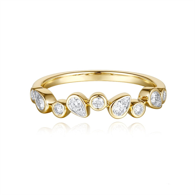 14 KT Rounds Shape Yellow Gold Diamond Ring