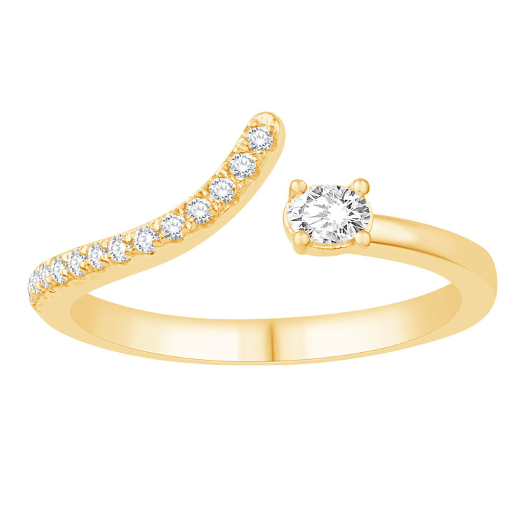 14 KT Oval Shape Yellow Gold Diamond Ring