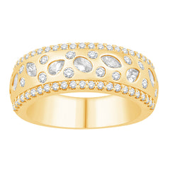 14 KT Marquise Shape Yellow Gold Diamond Ring