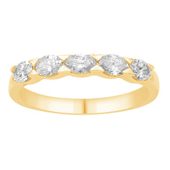 14 KT Oval Shape Yellow Gold Oval Diamond Ring