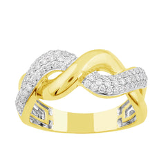 14 KT Rounds Shape Yellow Gold Diamond Ring