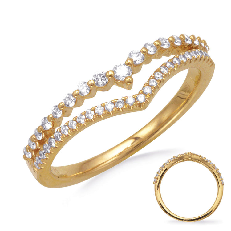 14 KT Rounds Shape Yellow Gold Diamond Ring