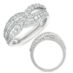 14 KT Rounds Shape White Gold Diamond Ring